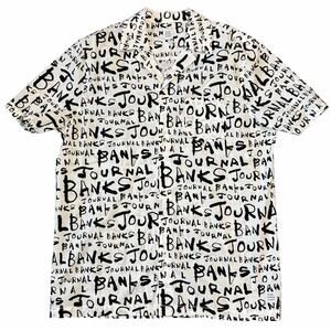 Banks Journal Dunkwell Banks Button Up Spell Out Logo Graphic Streetwear L NWT